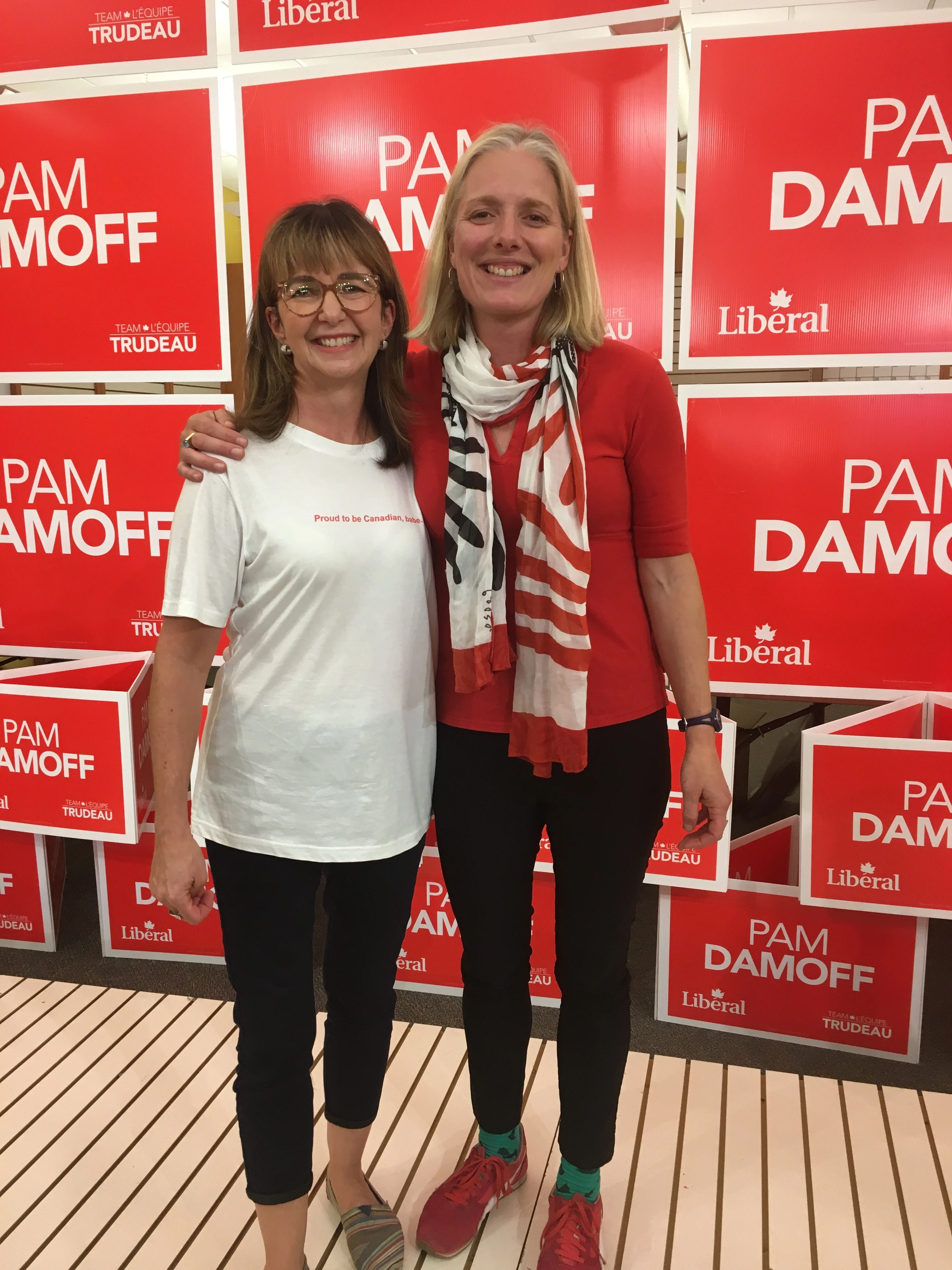 Patricia Robinson with former MP Catherine McKenna